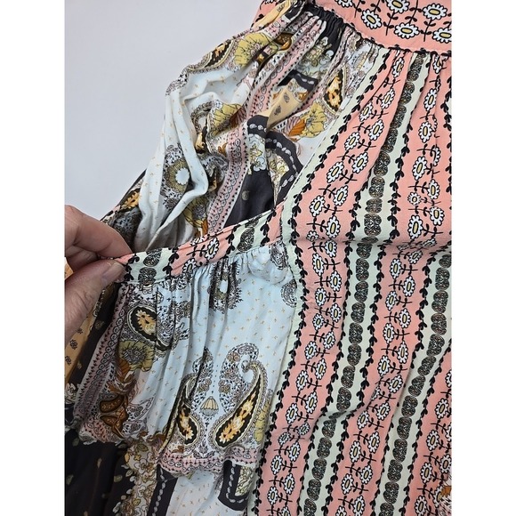 Matilda Jane Patchwork Maxi MEDIUM Sundress Boho Prairie Whimsy Coquette Dress - Picture 10 of 11